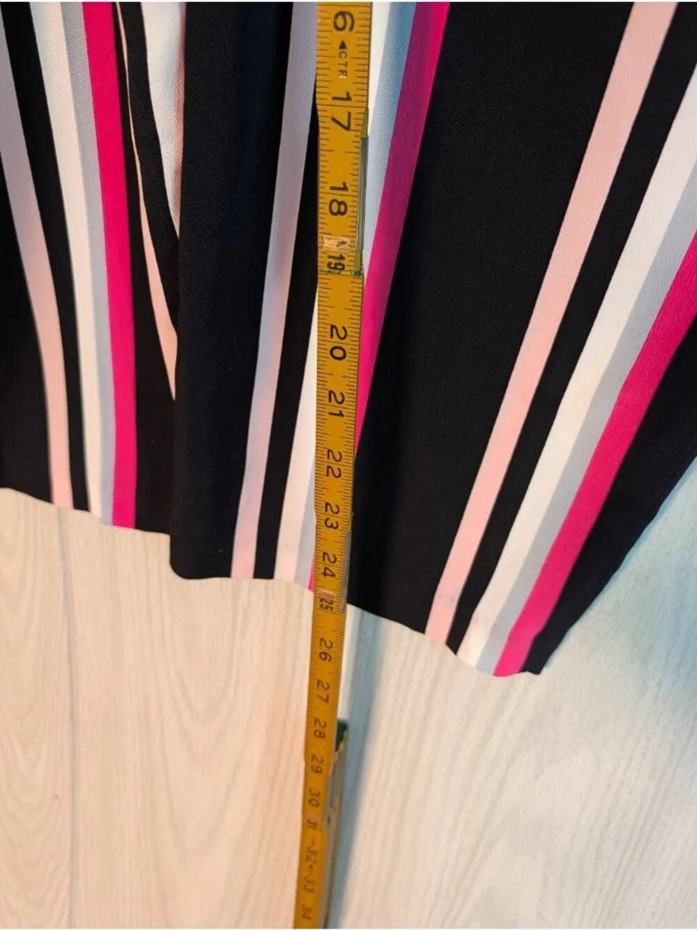 Express NWT Black & White Vertical Striped Jumpsuit Wide Leg XL Cropped